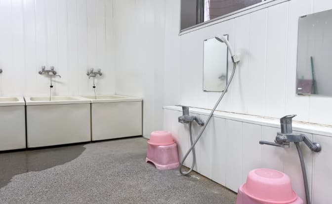 寮内大浴場の写真